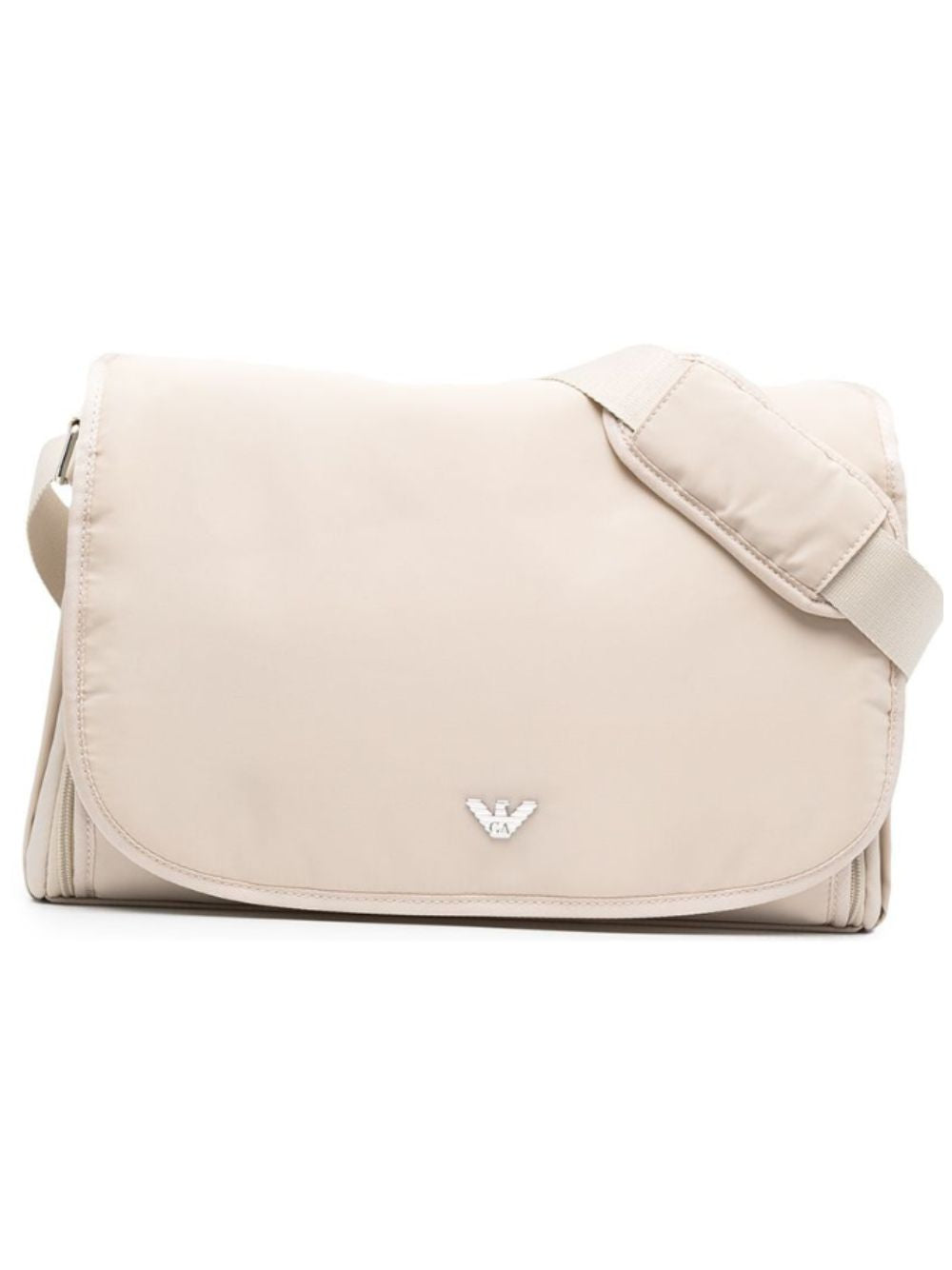 Borsa fasciatoio per neonati Emporio Armani Kids beige con placca con logo sul davanti 402145 CC904 00055 EMPORIO ARMANI KIDS