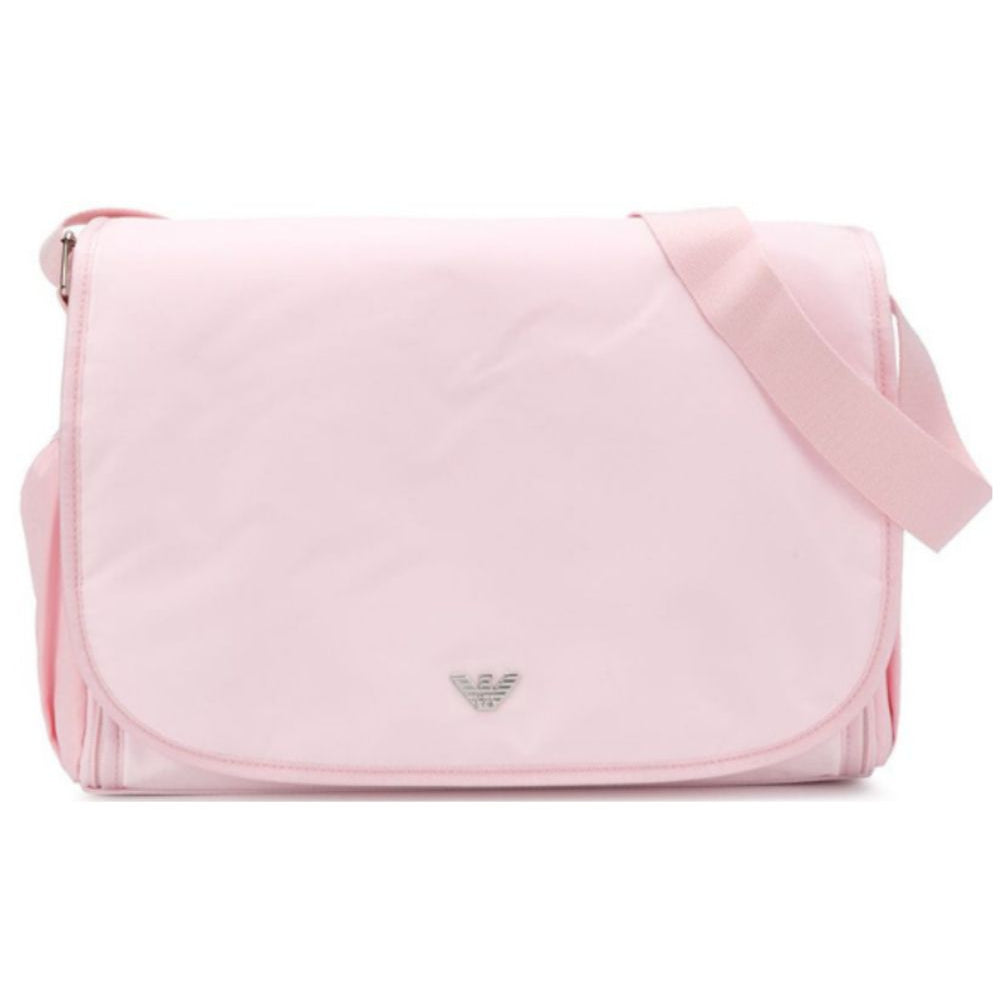 Borsa fasciatoio per neonati Emporio Armani Kids rosa con placca con logo 402145 CC904 00070 EMPORIO ARMANI KIDS