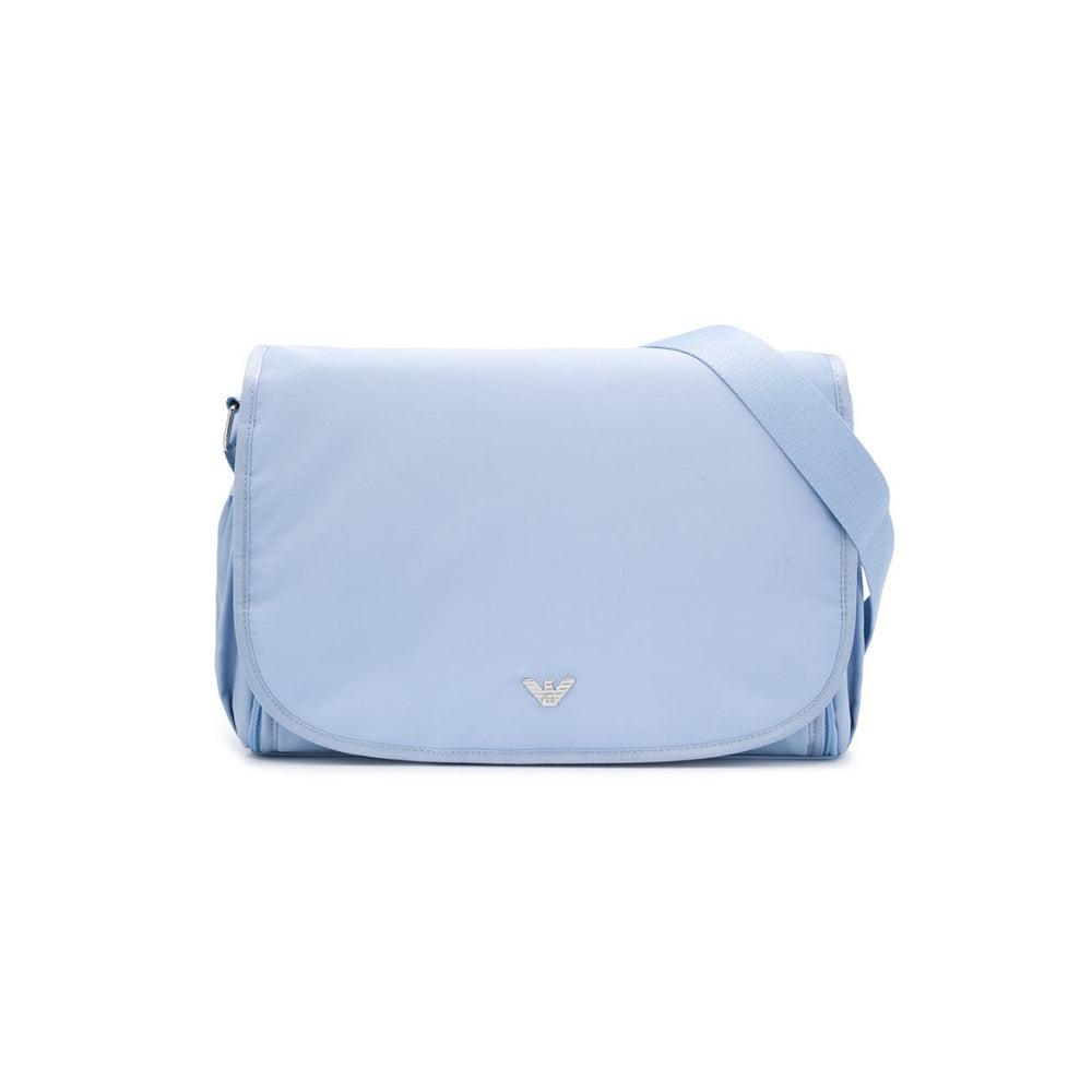Borsa fasciatoio Borsa fasciatoio per neonato Emporio Armani Kids azzurro con applicazione logo<BR/> 402145 CC904 00332 EMPORIO ARMANI KIDS