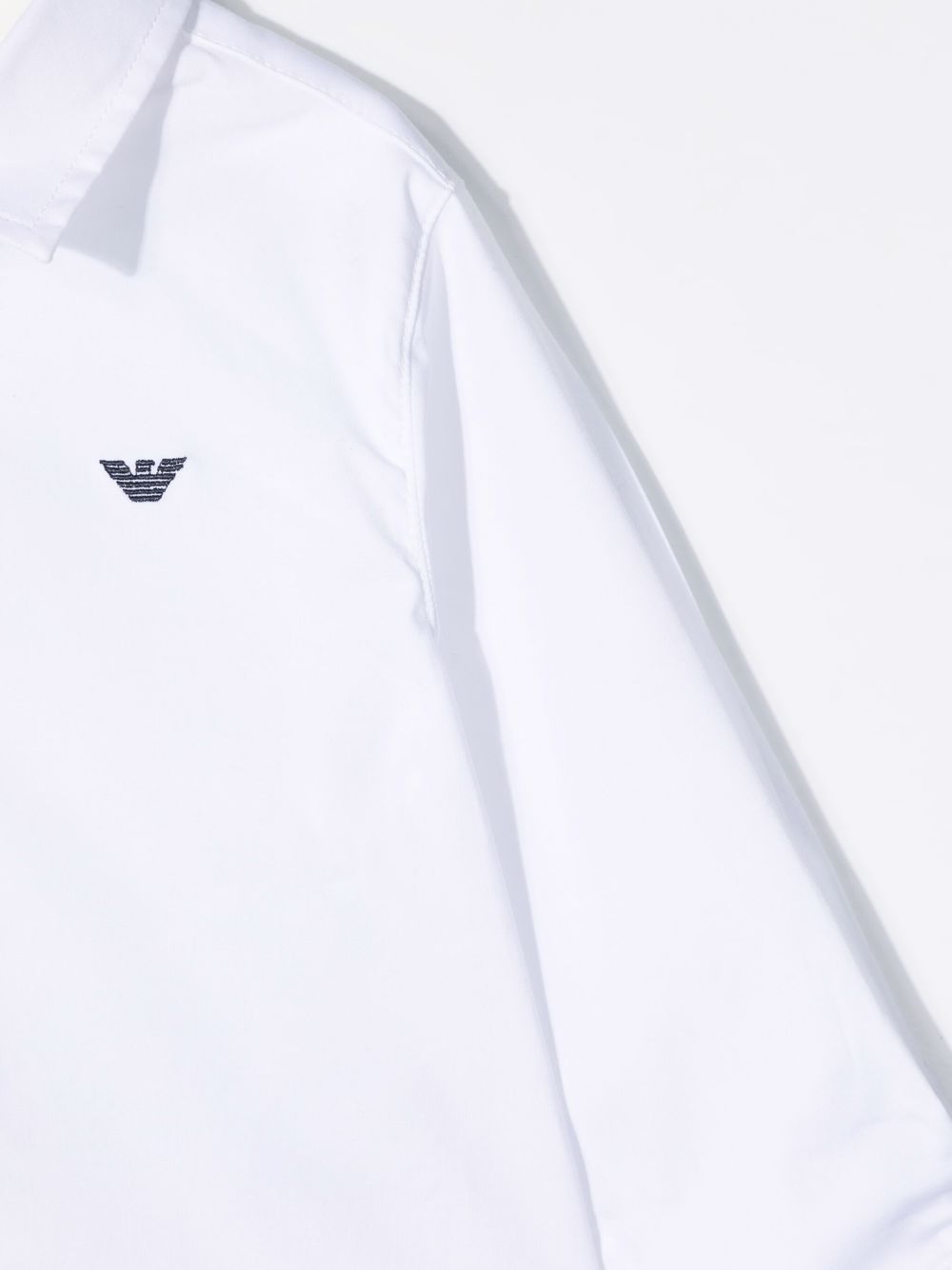 Camicia per neonato Emporio Armani Kids bianca con logo 8NHC01 4NGDZ 0100 EMPORIO ARMANI KIDS