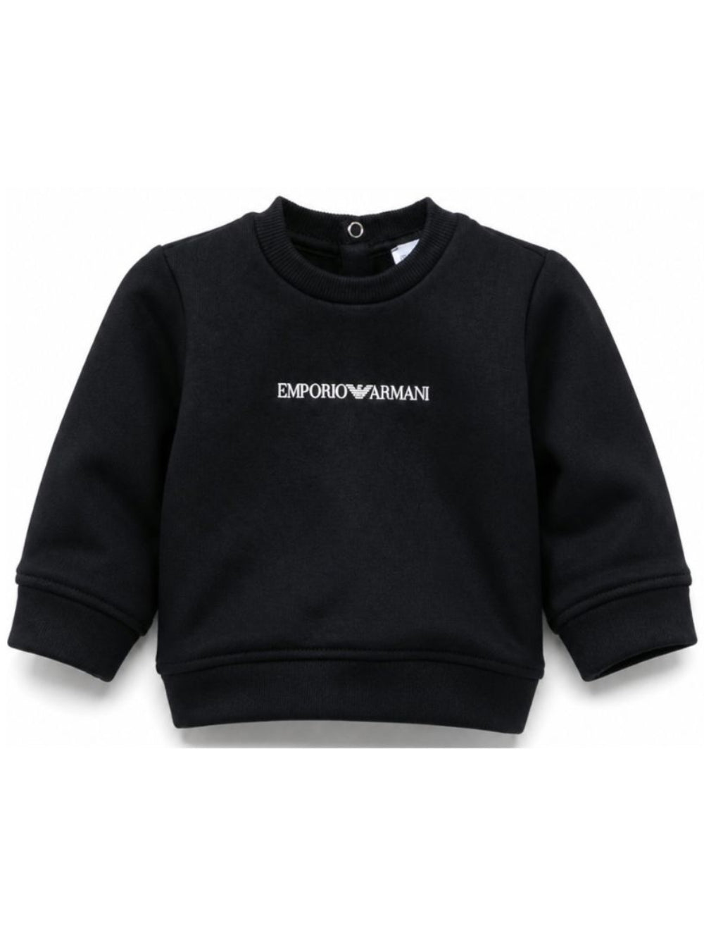 Felpa per neonato Emporio Armani Kids blu con logo sul davanti EB000301 AF14681 UB118 EMPORIO ARMANI KIDS