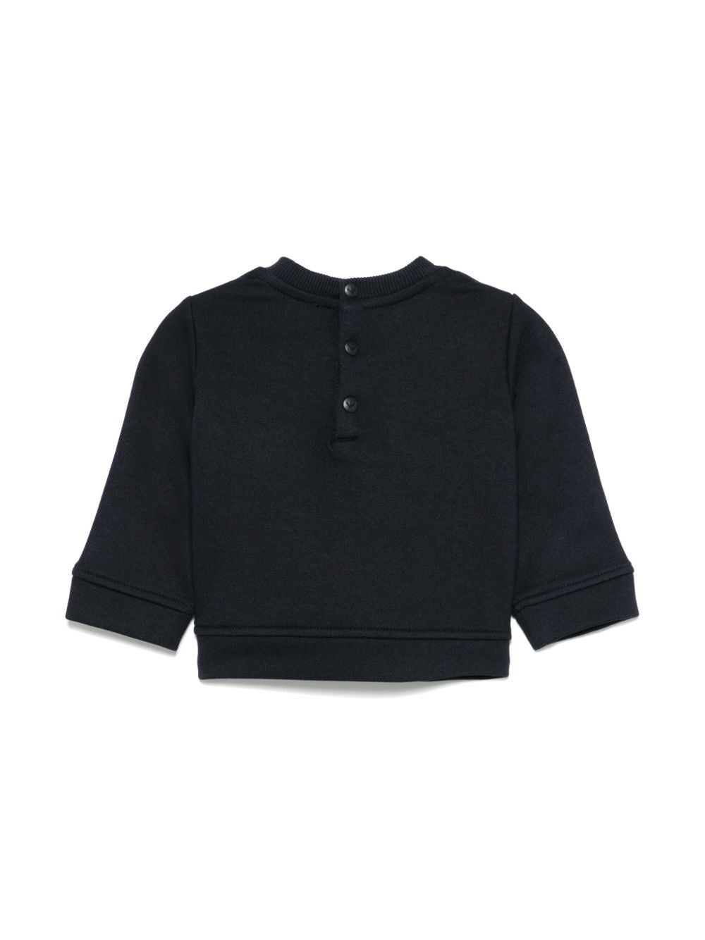 Felpa per neonato Emporio Armani Kids blu con logo sul davanti EB000301 AF14681 UB118 EMPORIO ARMANI KIDS