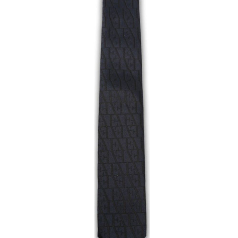 Cravatta per bambino Emporio Armani Kids blu navy con effetto jacquard EB000843 AF30924 FB058 EMPORIO ARMANI KIDS