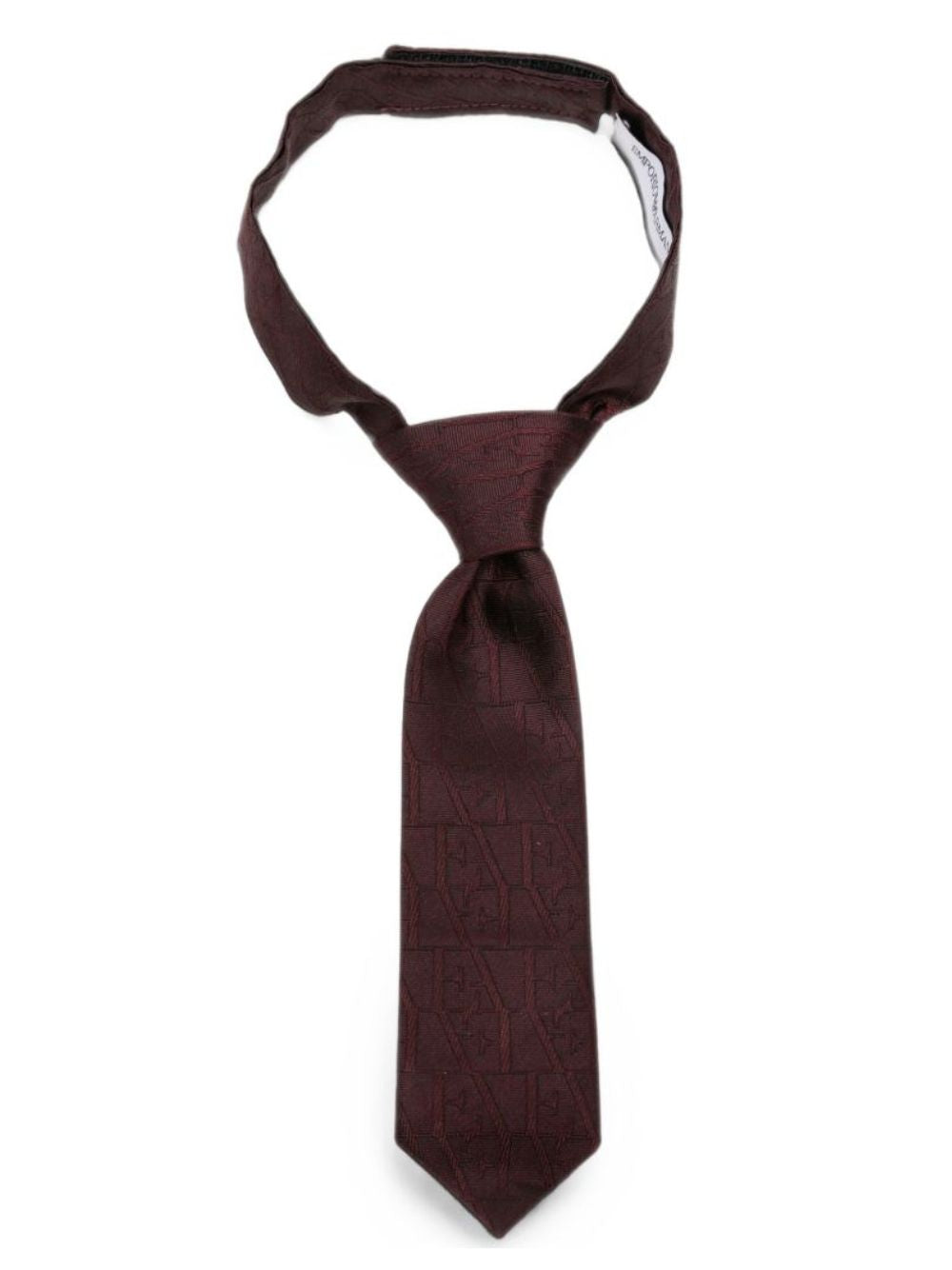 Cravatta per neonato Emporio Armani Kids rossa con chiusura a strappo EB000845 AF30924 F6017 EMPORIO ARMANI KIDS