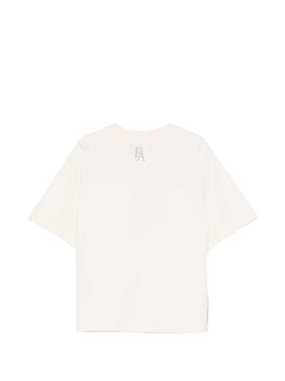 T-shirt per bambino Emporio Armani Kids bianca con lettere logo EB001367 AF26009 U1009 EMPORIO ARMANI KIDS