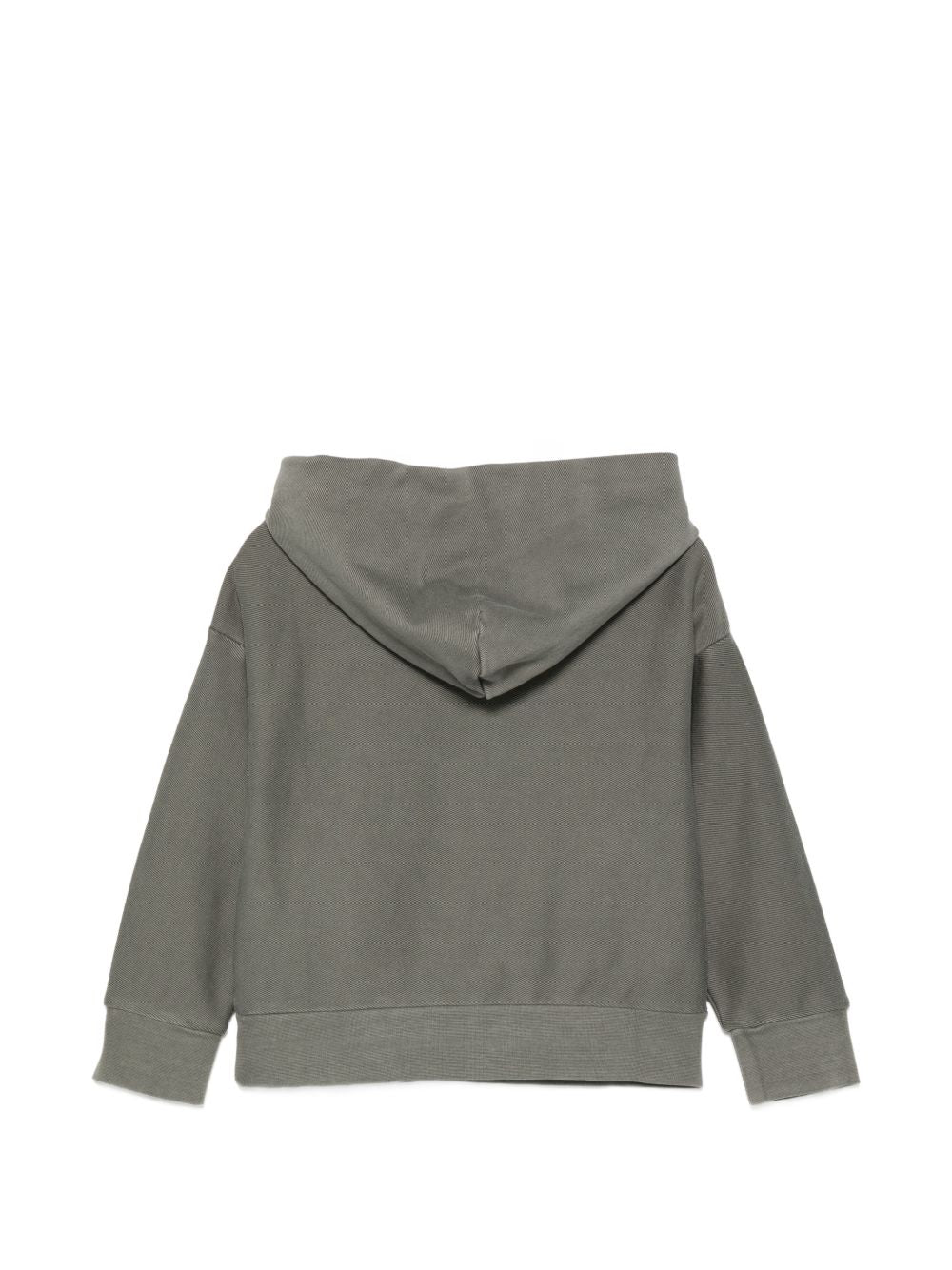 Felpa per bambino Emporio Armani Kids verde con logo ricamato sul davanti EB001399 AF26096 U8114 EMPORIO ARMANI KIDS