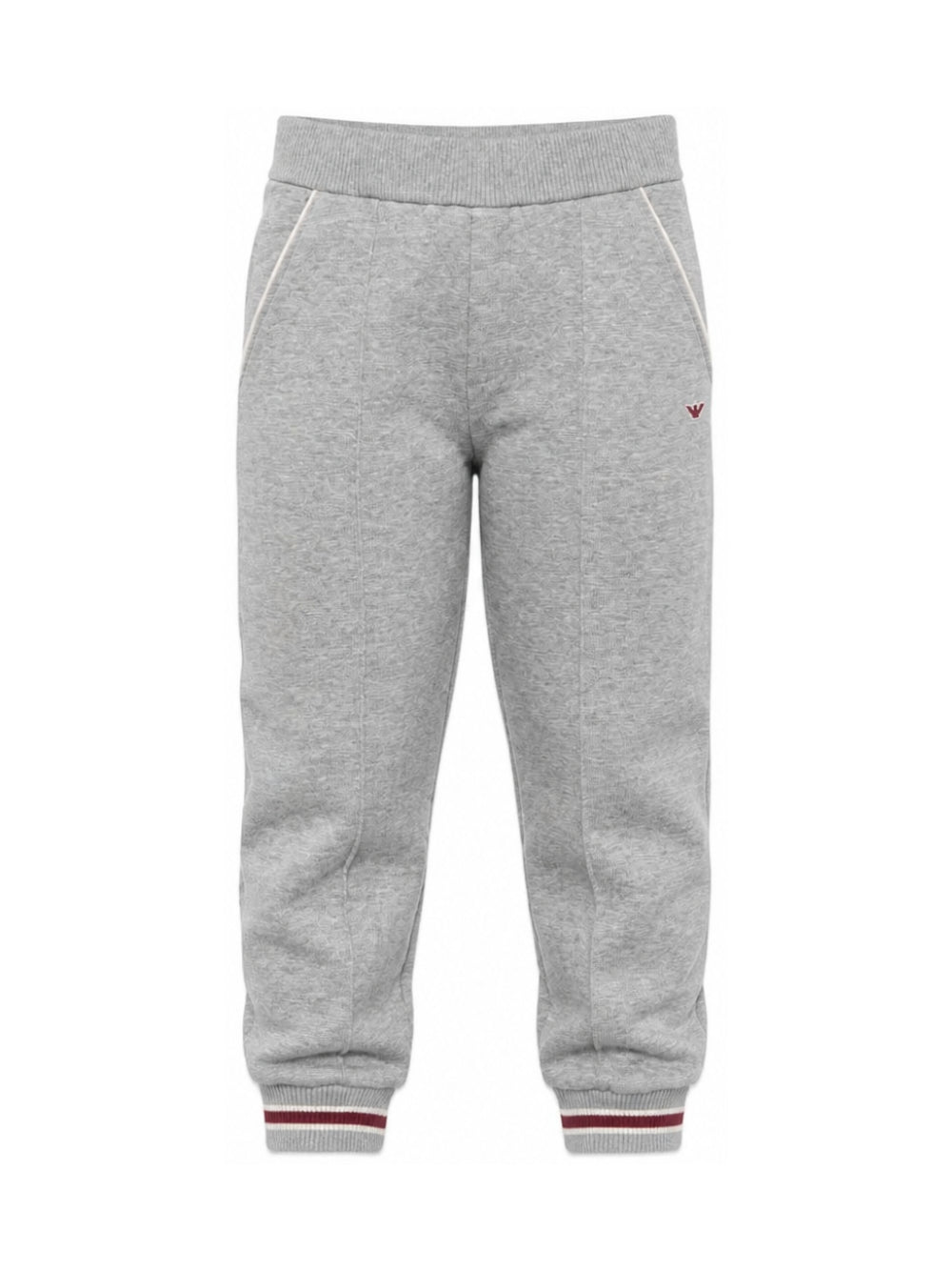 Pantatuta per bambino Emporio Armani Kids grigio con logo ricamato sul davanti EB001400 AF10126 O8042 EMPORIO ARMANI KIDS