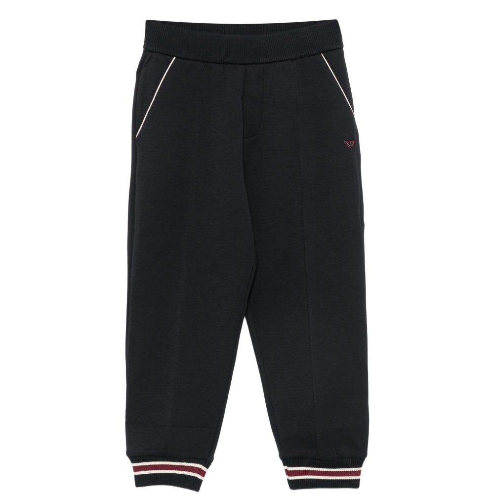 Pantatuta per bambino Emporio Armani Kids blu con applicazione laterale con logo EB001400 AF10126 UB118 EMPORIO ARMANI KIDS