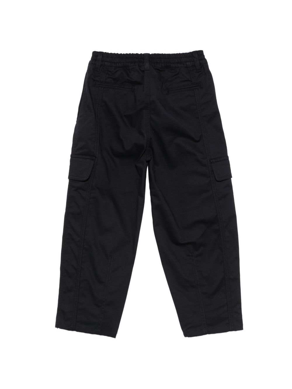 Pantaloni cargo per bambino Emporio Armani Kids nero con due tasche posteriore a filetto EB001412 AF26252 UB118 EMPORIO ARMANI KIDS