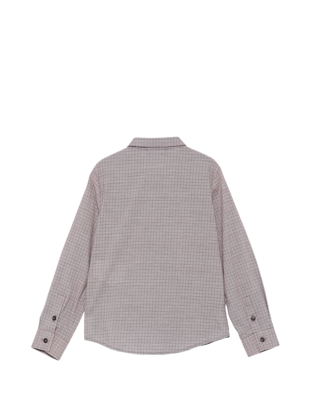 Camicia per bambino Emporio Armani Kids rosa chiaro con motivo a quadri EB001426 AF25922 F6016 EMPORIO ARMANI KIDS