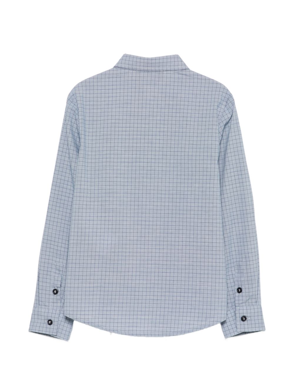 Camicia per bambino Emporio Armani Kids azzurro con motivo a quadri EB001426 AF25922 FB065 EMPORIO ARMANI KIDS