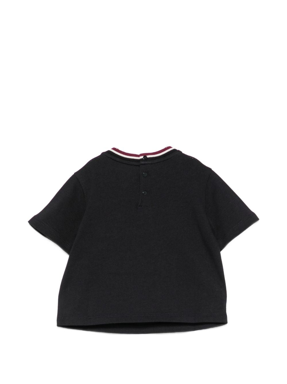 T-shirt per neonato Emporio Armani Kids blu navy con applicazione logo EB001439 AF13715 UB118 EMPORIO ARMANI KIDS