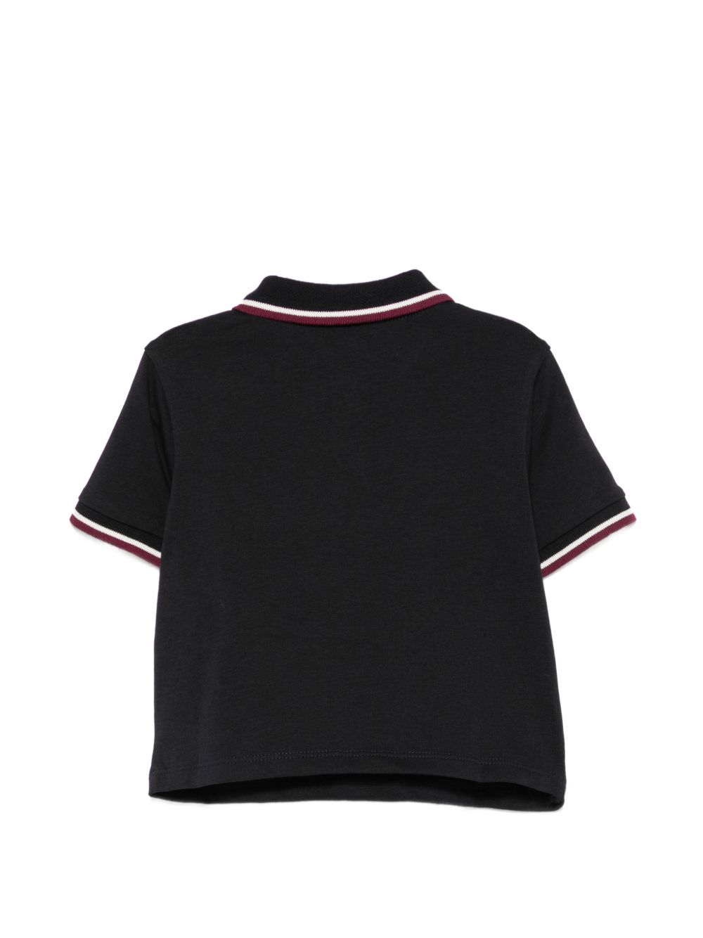 Polo per neonato Emporio Armani Kids nera con applicazione con logo sul petto EB001452 AF13715 UB118 EMPORIO ARMANI KIDS