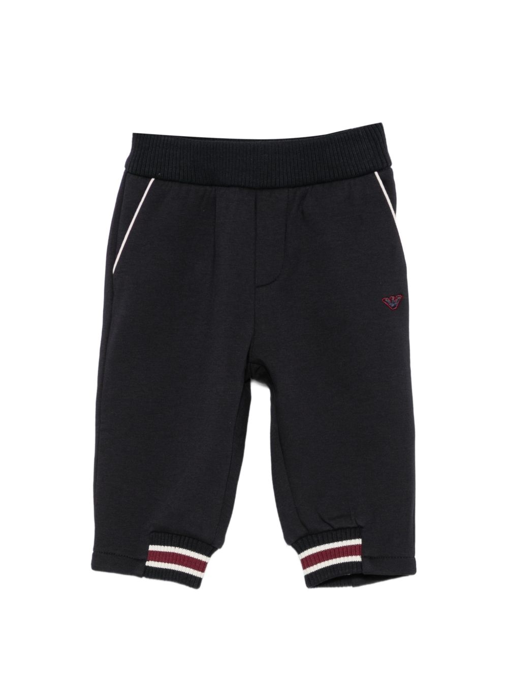 Pantatuta per neonato Emporio Armani Kids nero con logo ricamato sul davanti EB001466 AF10126 UB118 EMPORIO ARMANI KIDS