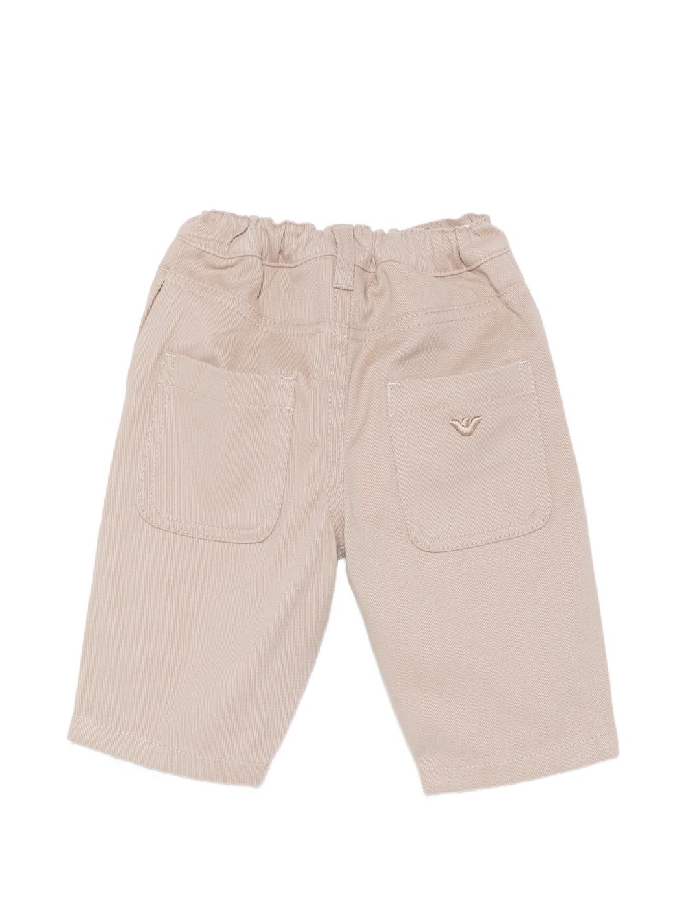Pantaloni per neonato Emporio Armani Kids beige con due tasche posteriori applicate EB001469 AF25986 U8042 EMPORIO ARMANI KIDS