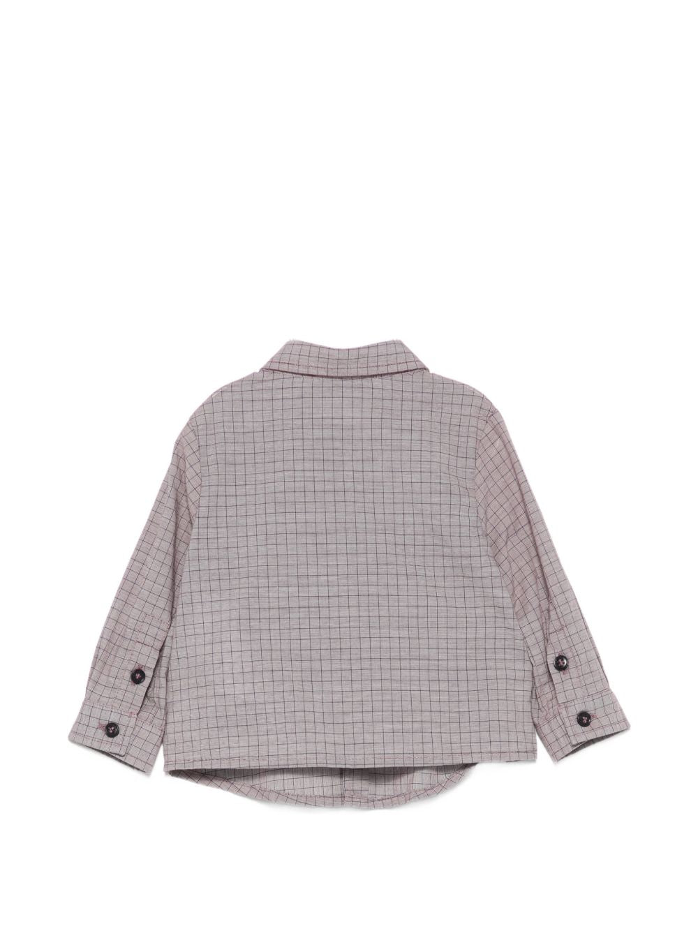 Camicia per neonato Emporio Armani Kids grigia con motivo a quadri EB001485 AF25922 F6016 EMPORIO ARMANI KIDS