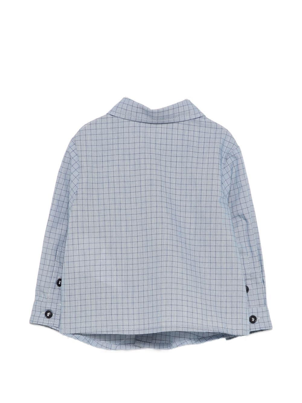 Camicia per neonato Emporio Armani Kids blu con motivo a quadri EB001485 AF25922 FB065 EMPORIO ARMANI KIDS