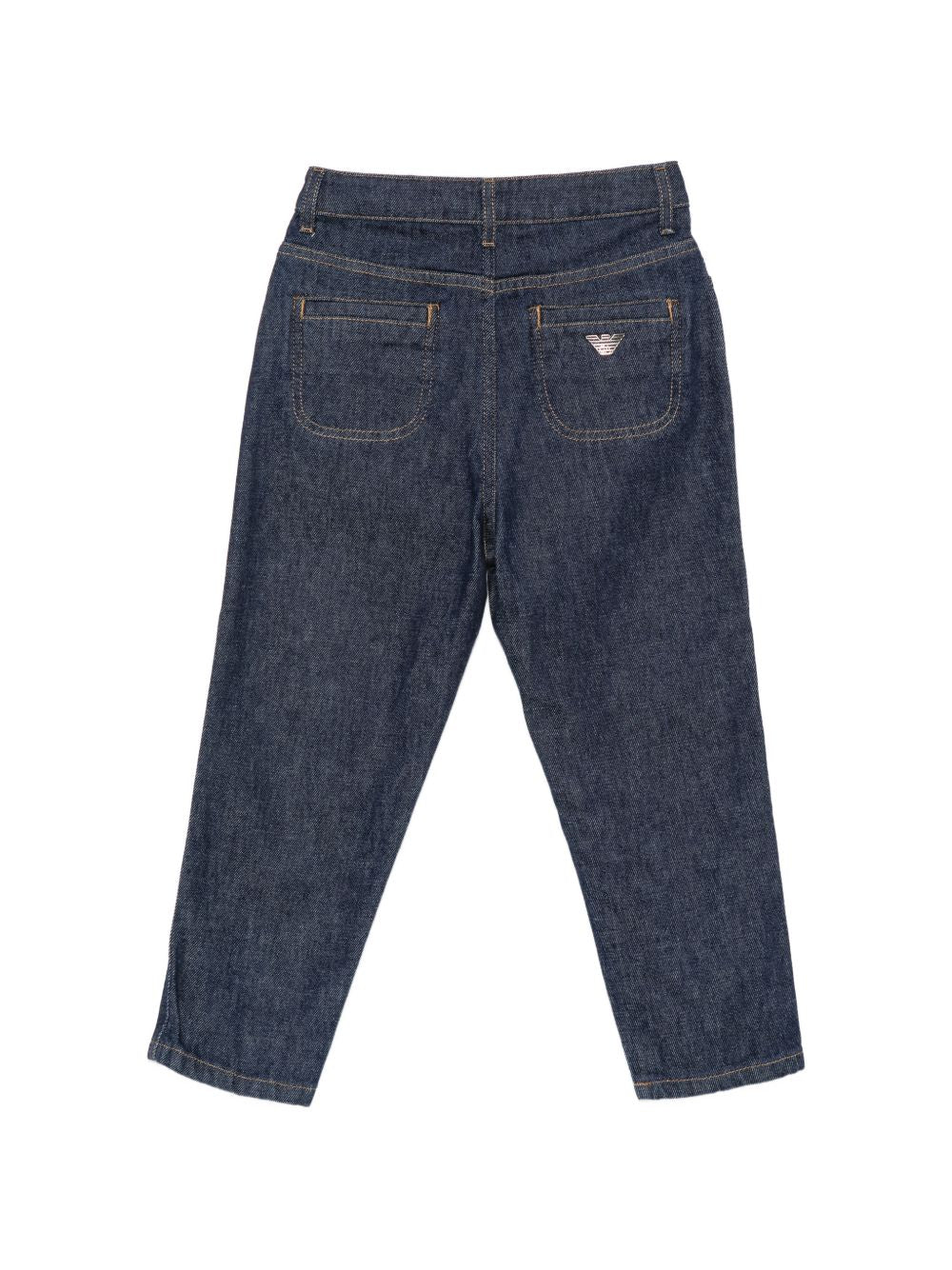 Jeans per bambino Emporio Armani Kids blu con placca logo EB001489 AF25912 MB001 EMPORIO ARMANI KIDS