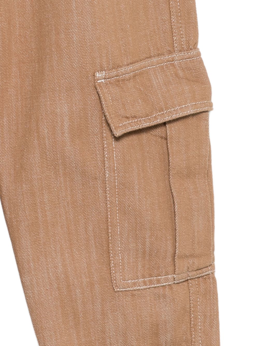 Pantaloni per bambino Emporio Armani Kids marrone con due tasche laterali EB001491 AF25910 U1049 EMPORIO ARMANI KIDS