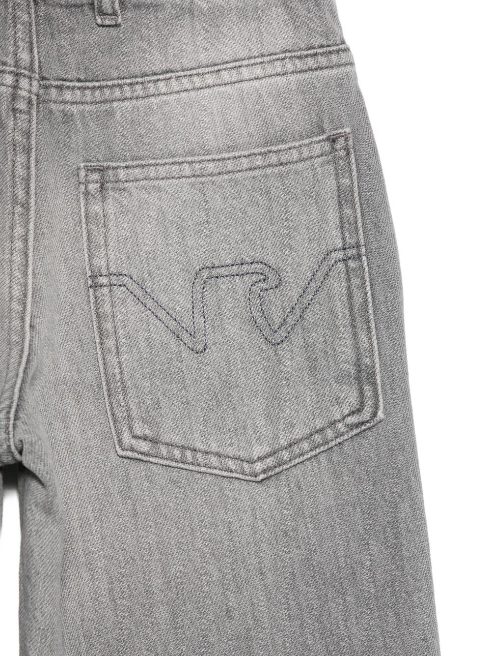 Jeans per bambino Emporio Armani Kids grigio ricamato sul retro EB001492 AF25911 Z8027 EMPORIO ARMANI KIDS