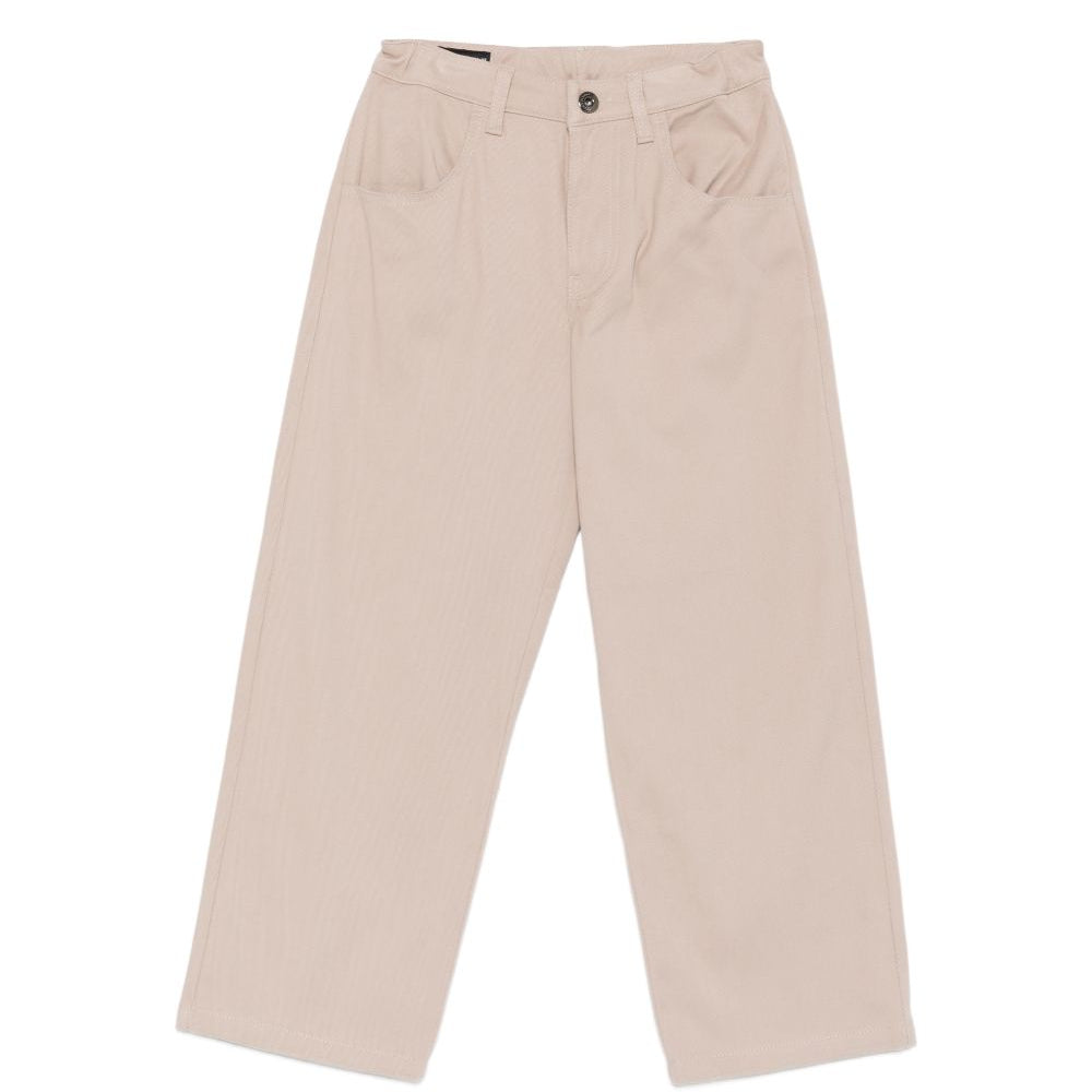 Pantaloni per bambino Emporio Armani Kids beige con logo ricamato EB001493 AF25986 U8042 EMPORIO ARMANI KIDS