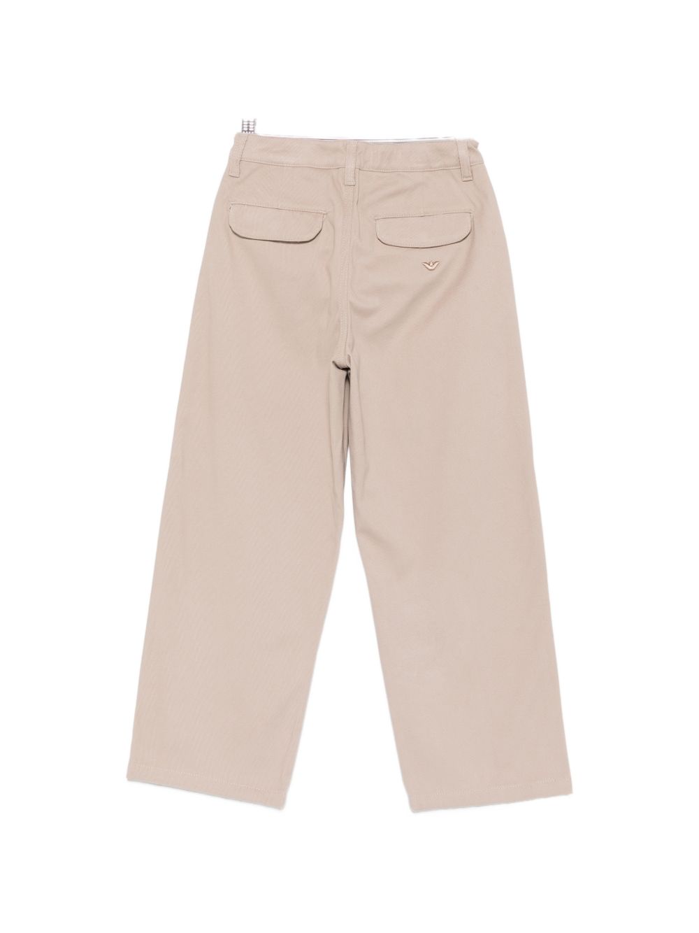 Pantaloni per bambino Emporio Armani Kids beige con logo ricamato EB001493 AF25986 U8042 EMPORIO ARMANI KIDS