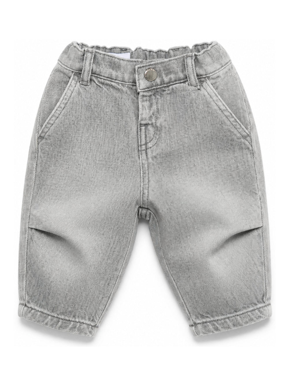 Jeans per neonato Emporio Armani Kids grigio con due tasche posteriori applicate EB001507 AF25911 Z8027 EMPORIO ARMANI KIDS