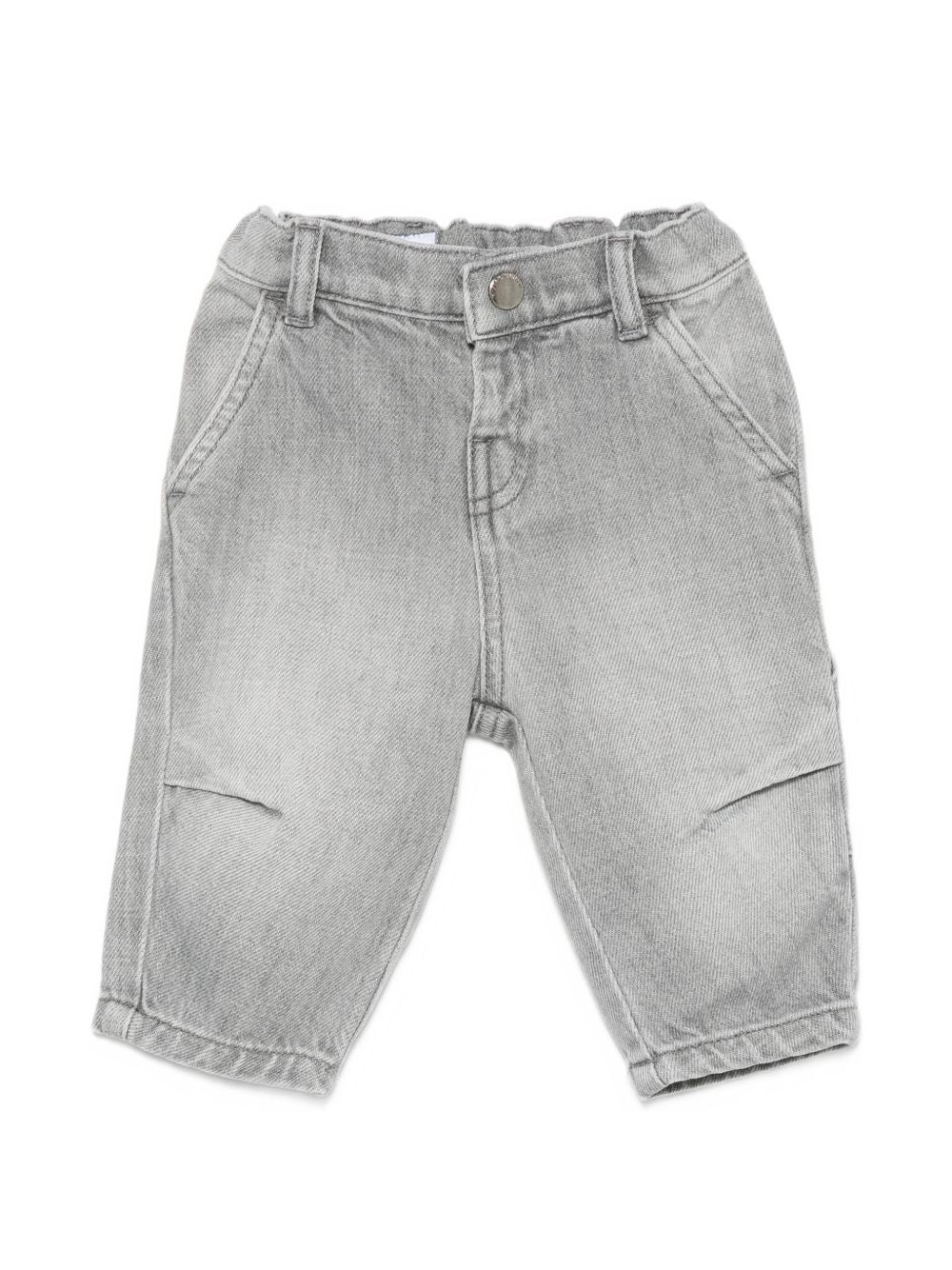 Jeans per neonato Emporio Armani Kids grigio con due tasche posteriori applicate EB001507 AF25911 Z8027 EMPORIO ARMANI KIDS