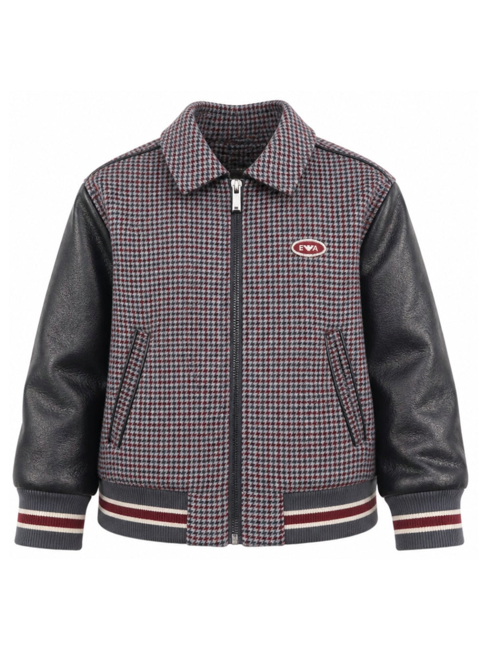 Giacca per bambina Emporio Armani Kids multicolore con rifiniture a righe EB001512 AF26002 M8402 EMPORIO ARMANI KIDS