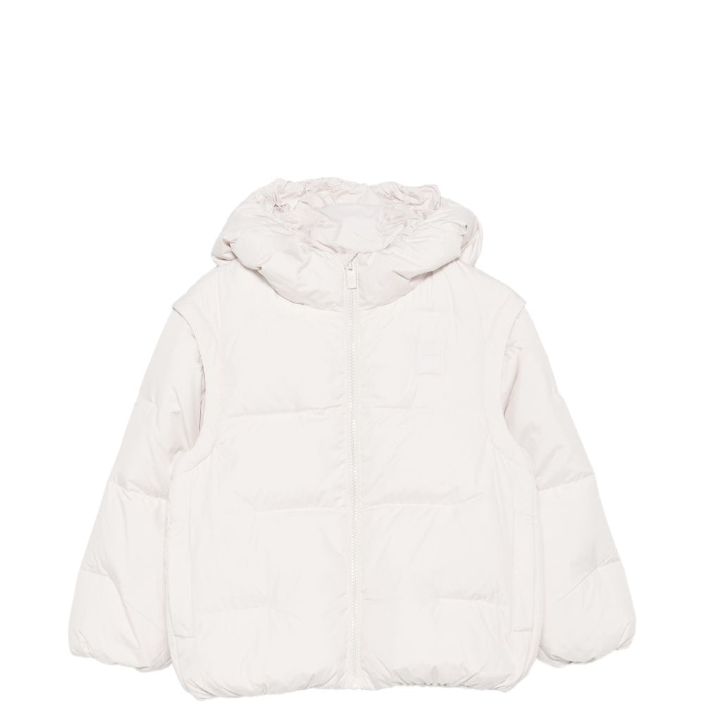 Giubbino per bambino Emporio armani Kids bianco crema con cappuccio EB001513 AF26005 U1009 EMPORIO ARMANI KIDS