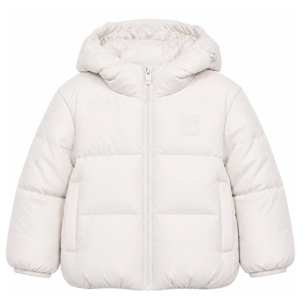 Giubbino per bambino Emporio armani Kids bianco crema con cappuccio EB001513 AF26005 U1009 EMPORIO ARMANI KIDS