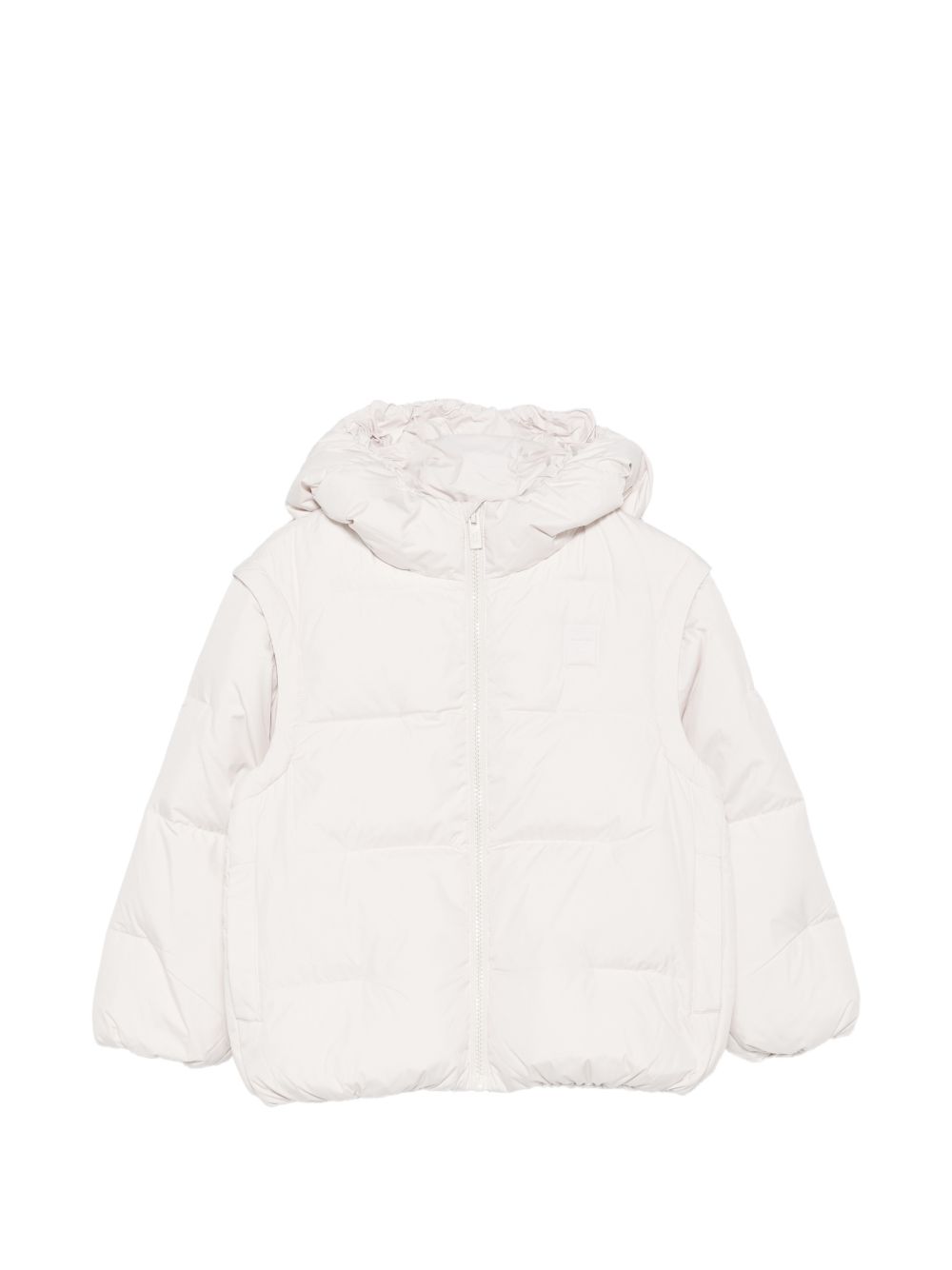 Giubbino per bambino Emporio armani Kids bianco crema con cappuccio EB001513 AF26005 U1009 EMPORIO ARMANI KIDS