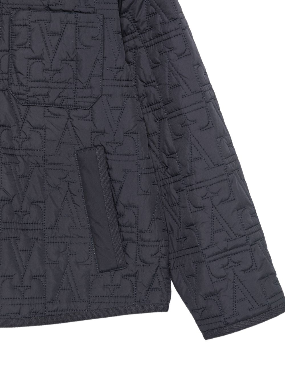 Giubbino per bambino Emporio Armani Kids grigio con ricamo logo all-over EB001517 AF28746 UA030 EMPORIO ARMANI KIDS