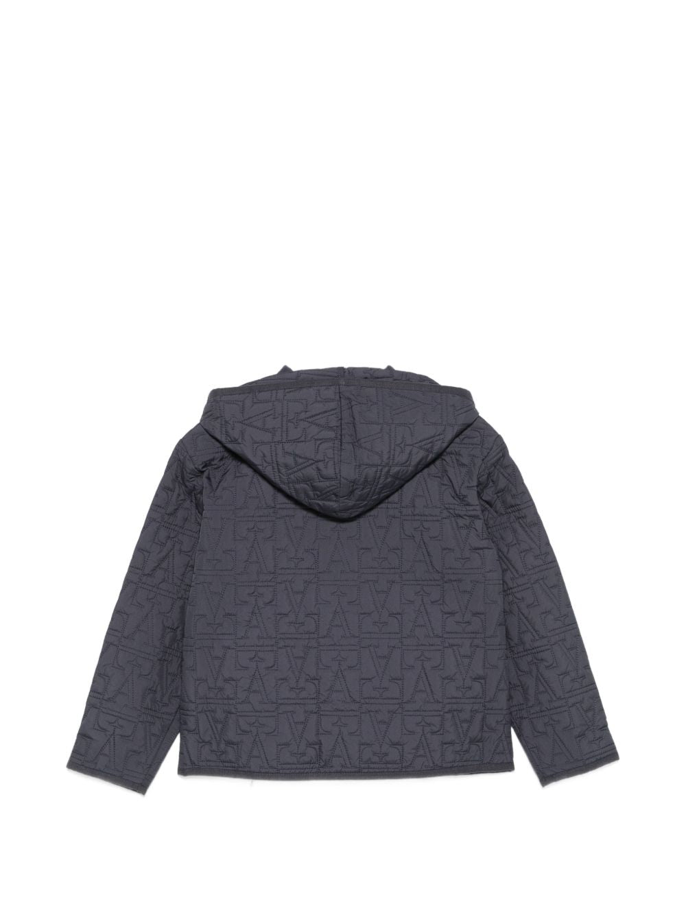 Giubbino per bambino Emporio Armani Kids grigio con ricamo logo all-over EB001517 AF28746 UA030 EMPORIO ARMANI KIDS