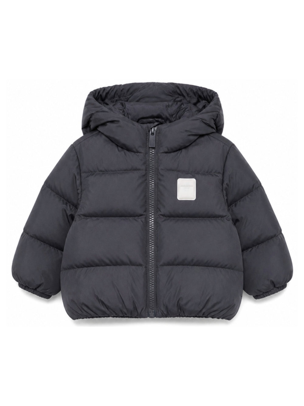 Giubbino per neonato Emporio Armani Kids grigio con toppa con logo EB001523 AF26005 UA030 EMPORIO ARMANI KIDS