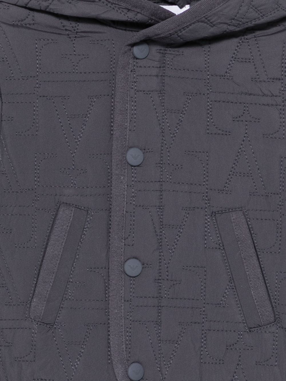 Giubbino per neonato Emporio Armani Kids blu scuro con finitura trapuntata EB001526 AF28746 UA030 EMPORIO ARMANI KIDS