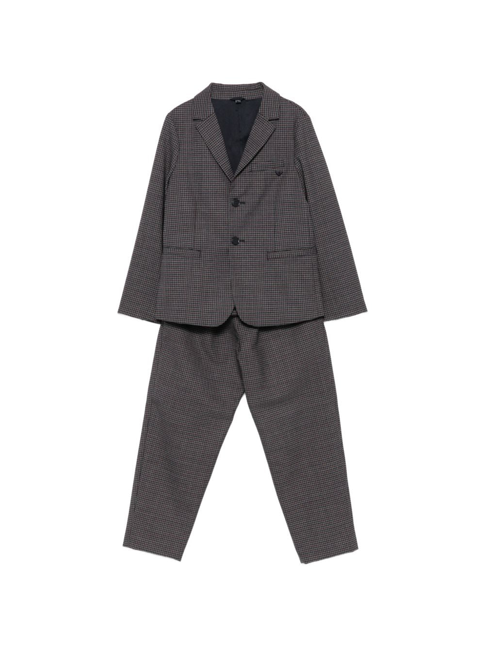 Abito elegante per bambino Emporio armani Kids grigio con motivo a quadri EB001530 AF26957 F8045 EMPORIO ARMANI KIDS