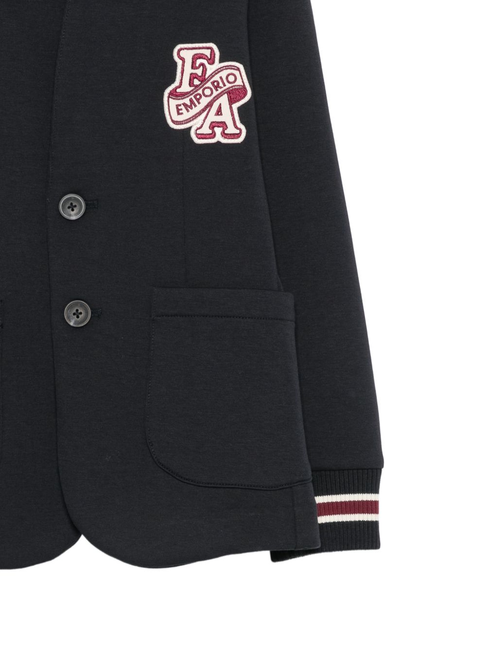 Blazer per bambino Emporio Armani Kids blu con patch logo EB001532 AF10126 UB118 EMPORIO ARMANI KIDS