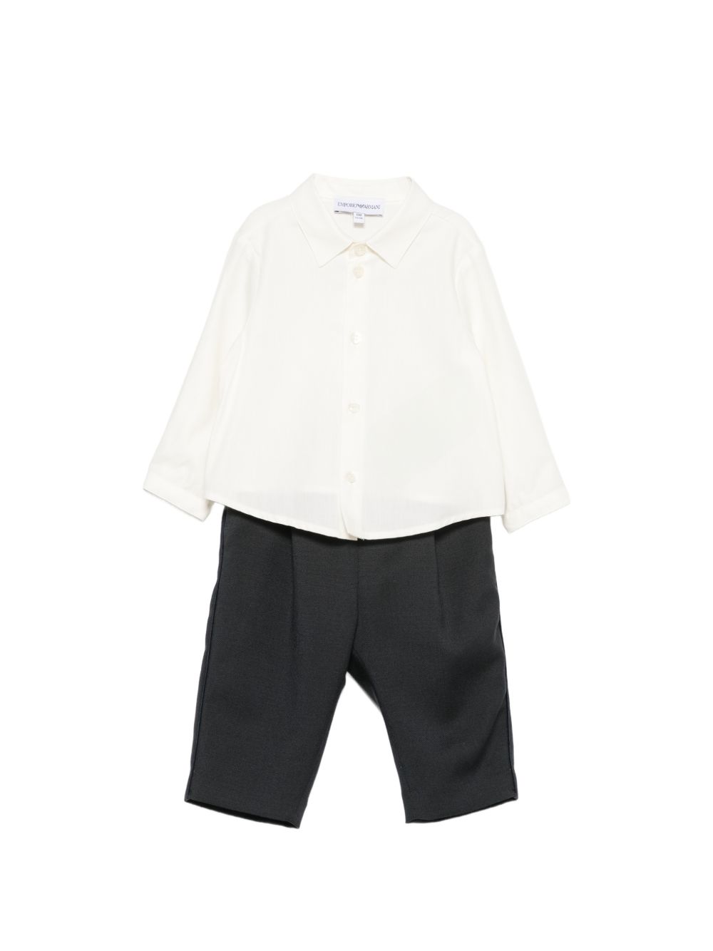 Abito per neonato Emporio Armani Kids con placca con logo EB001566 AF26061 UB109 EMPORIO ARMANI KIDS