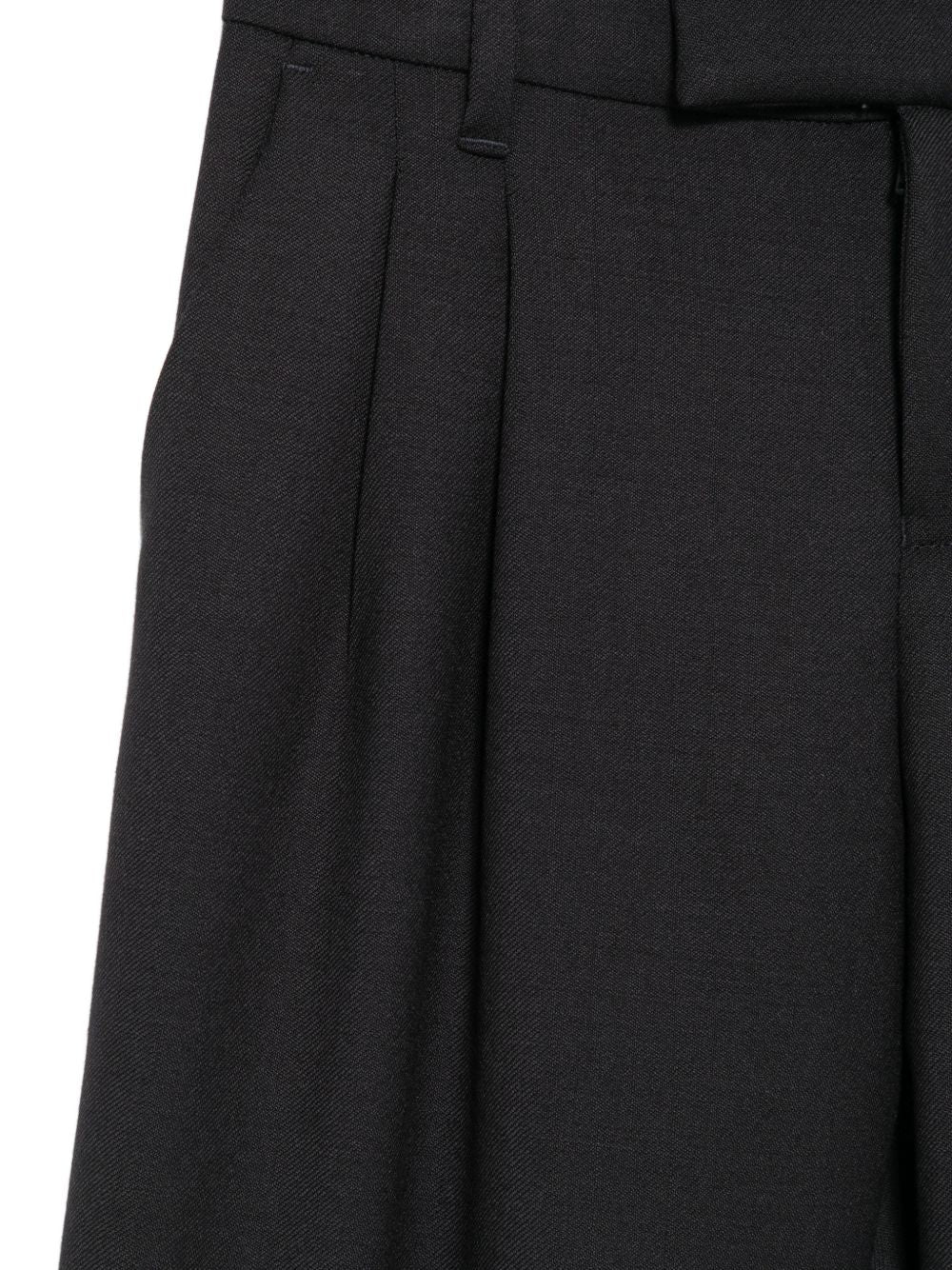 Pantaloni per bambino Emporio Armani Kids nero dritti con pieghe EB001567 AF26061 UB109 EMPORIO ARMANI KIDS