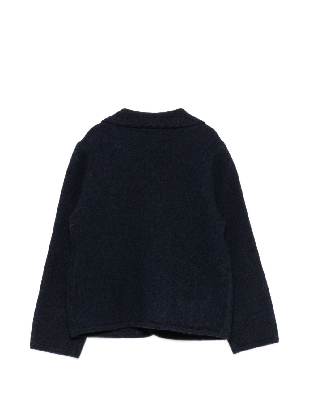 Cardigan per neonato Emporio Armani Kids blu navy con appicazione con logo EB001580 AF27310 UB118 EMPORIO ARMANI KIDS