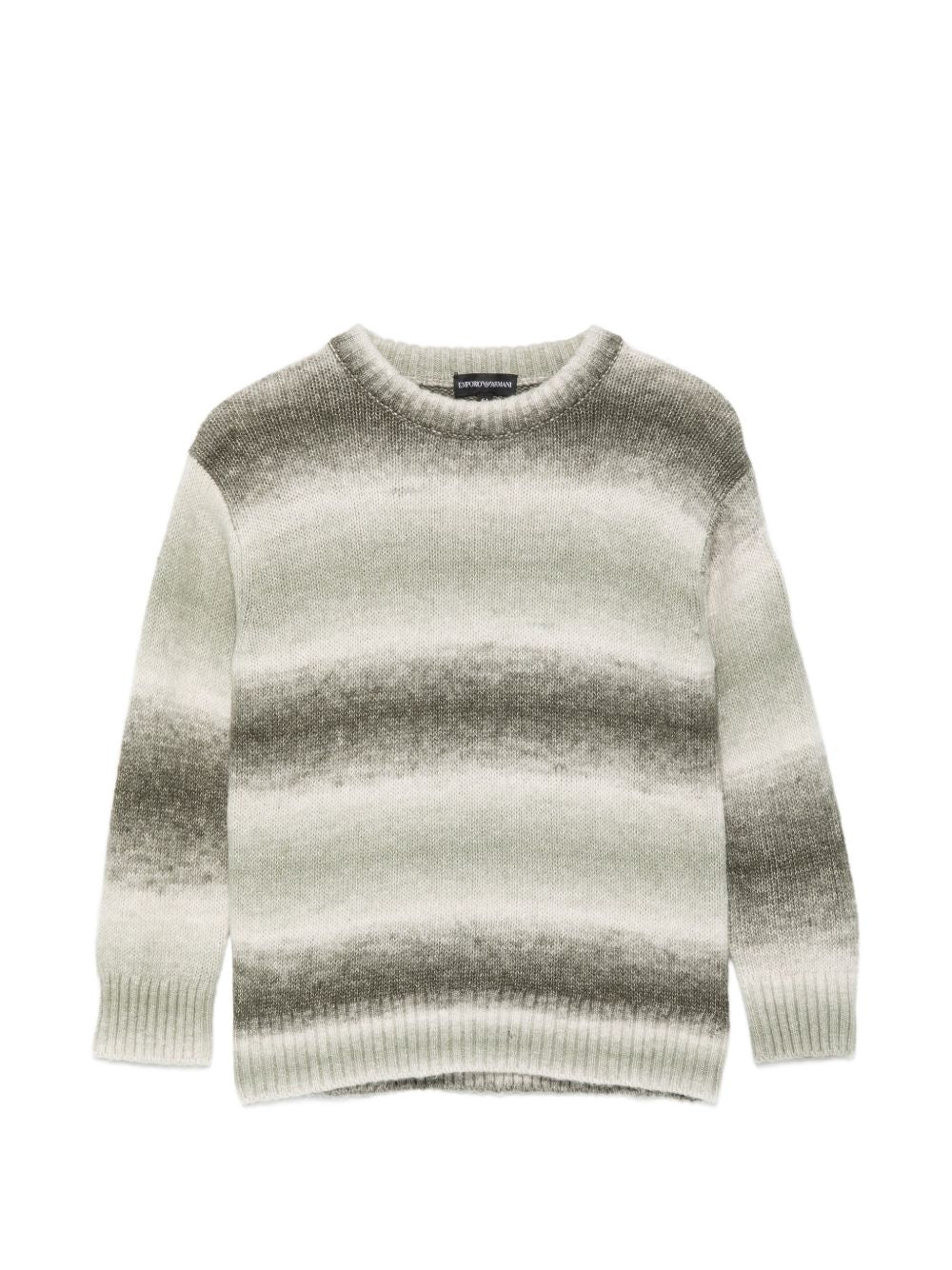 Maglione per bambino Emporio Armani Kids verde con effetto sfumato EB001589 AF27318 F7012 EMPORIO ARMANI KIDS