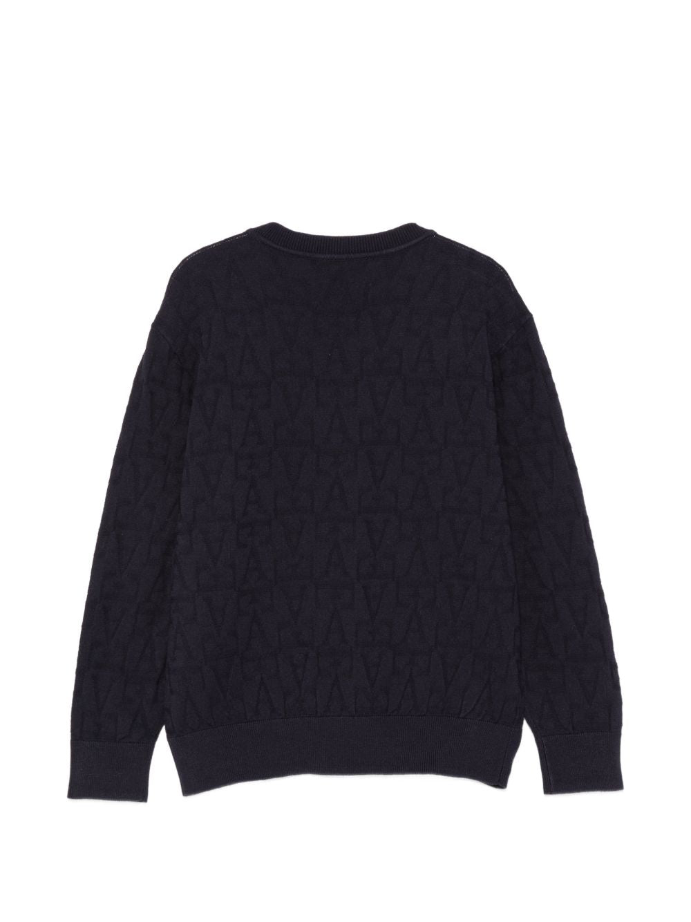 Maglione per bambino Emporio Armani Kids blu con motivo logo EB001594 AF27303 UB118 EMPORIO ARMANI KIDS