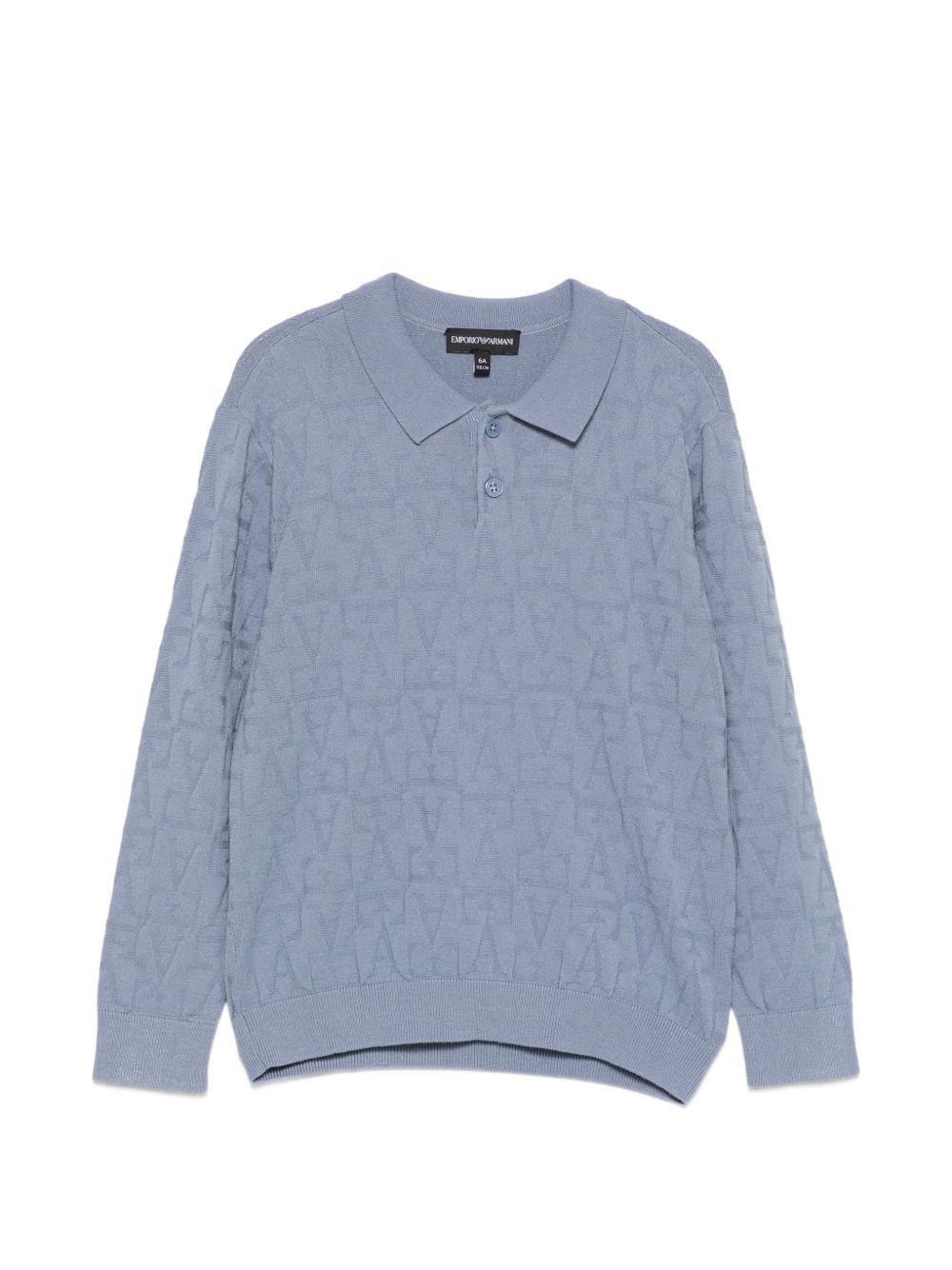 Maglione per bambino Emporio Armani Kids azzurro con motivo jacquard EB001595 AF27303 U9366 EMPORIO ARMANI KIDS