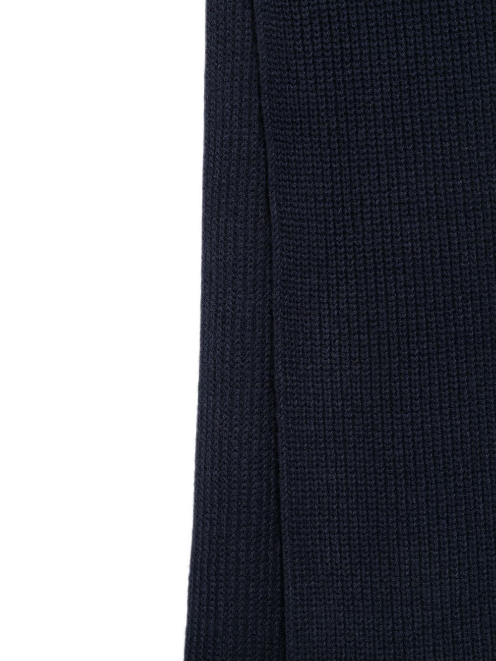 Sciarpa per bambino Emporio Armani Kids blu con motivo a coste EB001610 AF27315 UB118 EMPORIO ARMANI KIDS