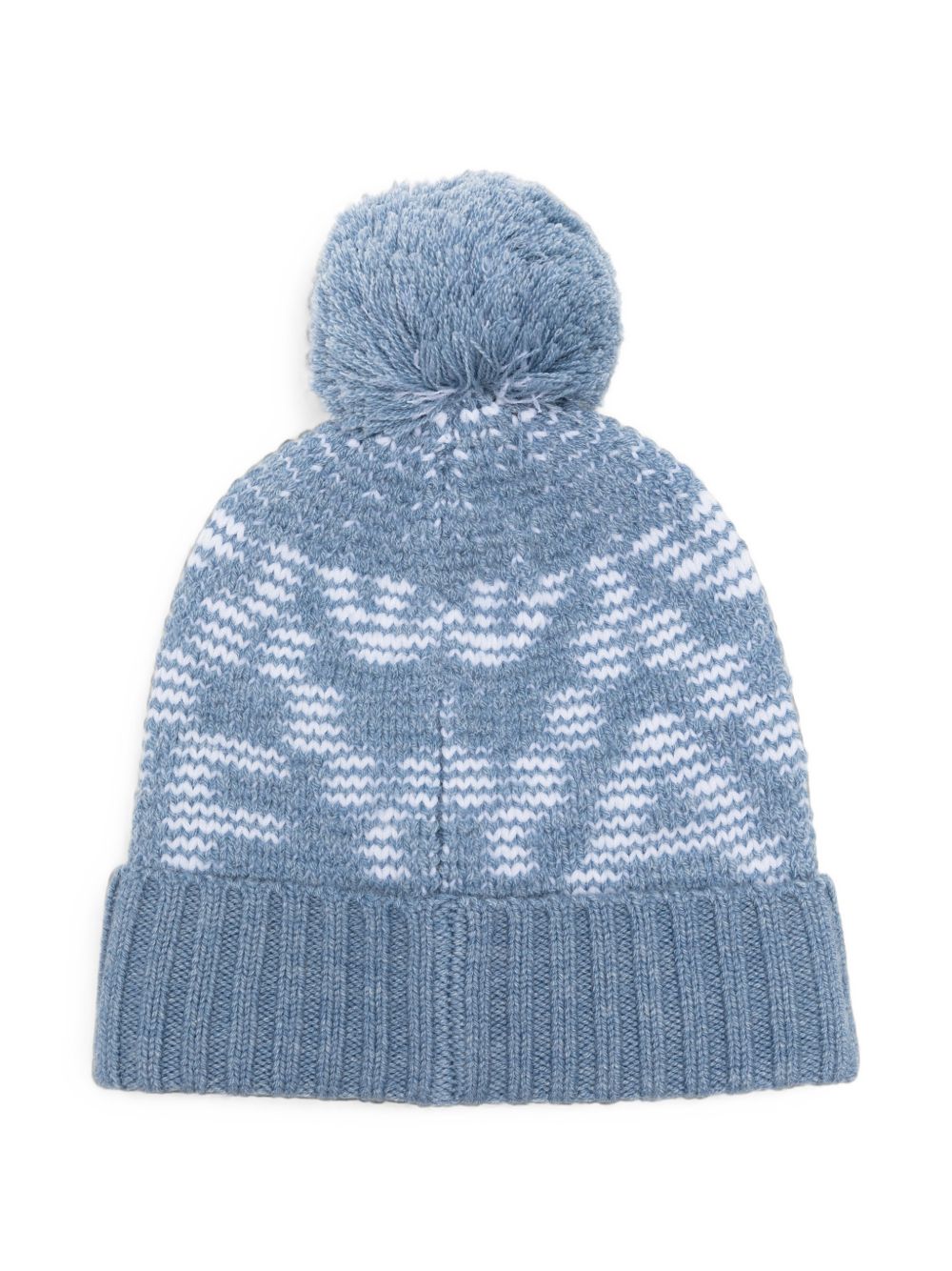 Berretto per bambino Emporio Armani Kids blu con dettaglio con pompon EB001614 AF27313 F9026 EMPORIO ARMANI KIDS