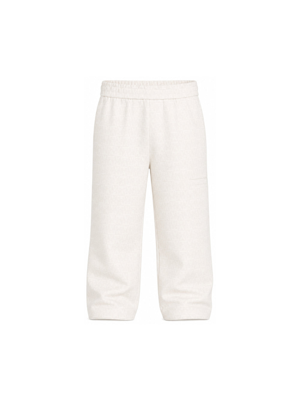 Pantaloni per bambino Emporio Armani Kids bianco opaco con taglio dritto EB001647 AF20698 U1009 EMPORIO ARMANI KIDS