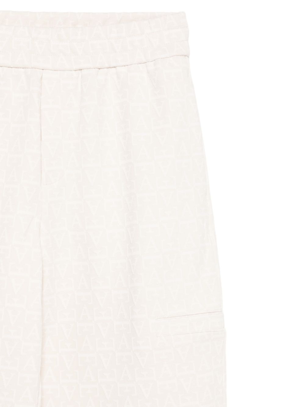 Pantaloni per bambino Emporio Armani Kids bianco opaco con taglio dritto EB001647 AF20698 U1009 EMPORIO ARMANI KIDS