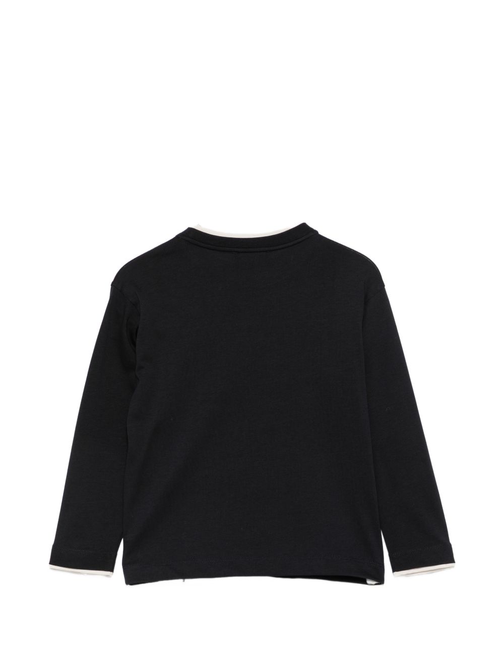 T-shirt per bambino Emporio Armani Kids blu con patch logo EB001675 AF13715 UB118 EMPORIO ARMANI KIDS