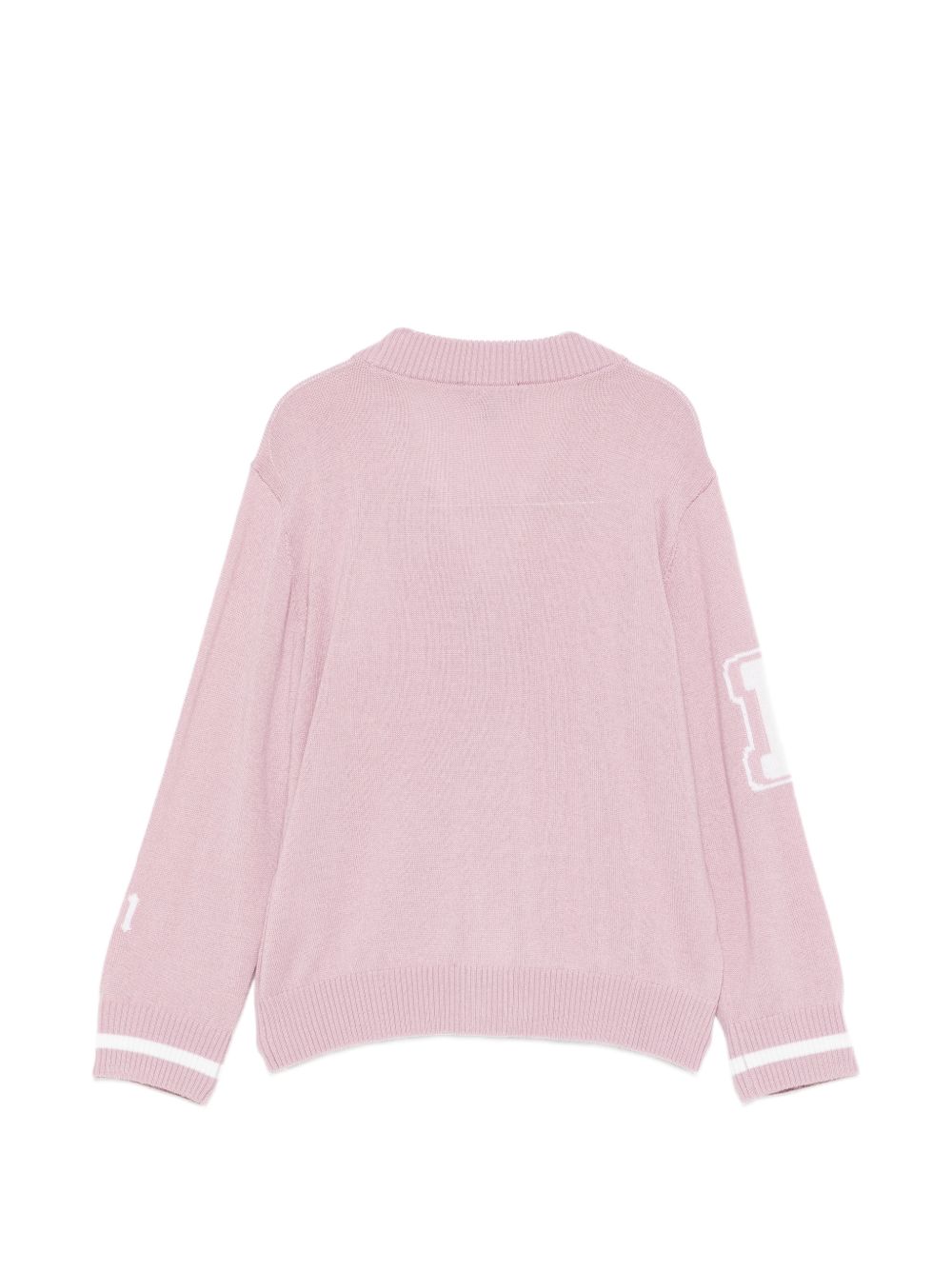 Cardigan per bambina Emporio Armani Kids rosa con decorazioni ricamate EB001686 AF27314 UA266 EMPORIO ARMANI KIDS